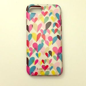 Kate Spade iPhone Case Heart Print
